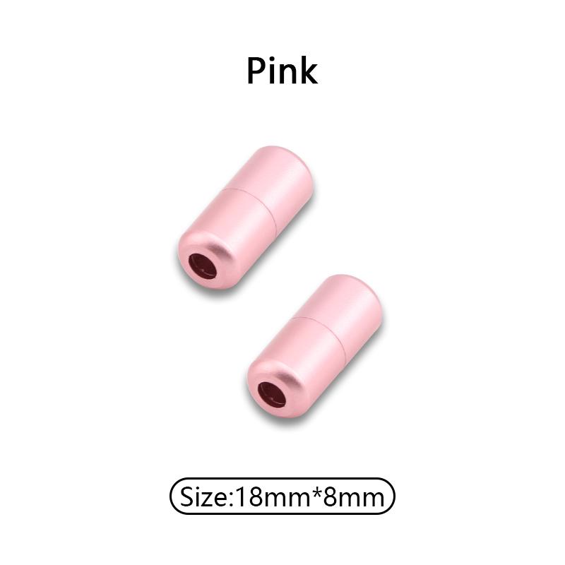 1Pair Matte Metal Shoelaces Locks Capsules Shoelaces Durable buckle Colorful Shoes Accessories Aesthetic Sports Laces Lock