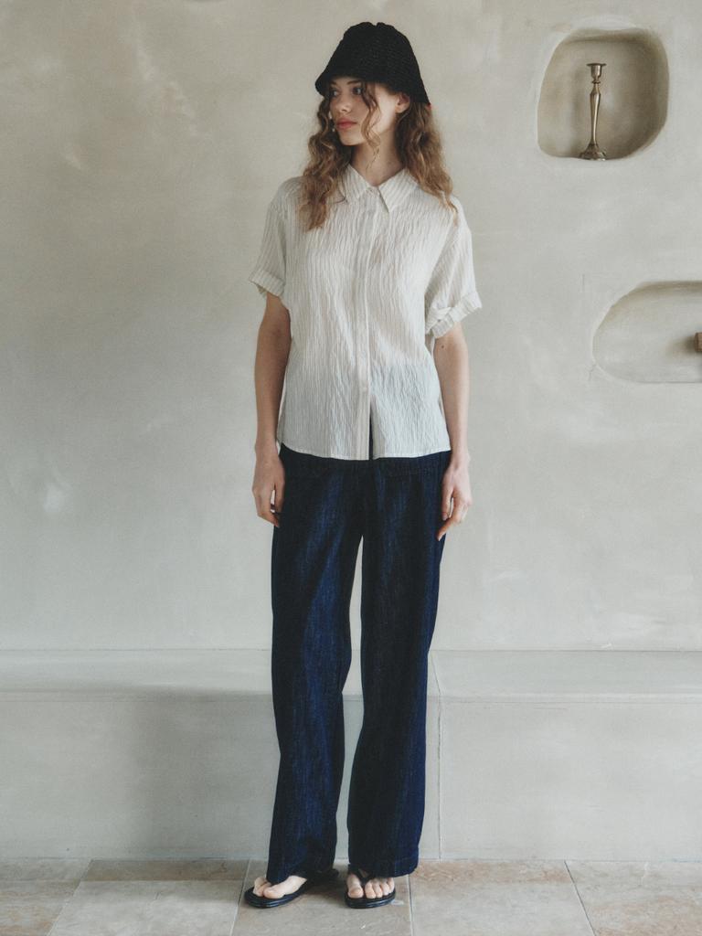 LENINA Maje Wide Retro Pocket Jeans_Dark Blue