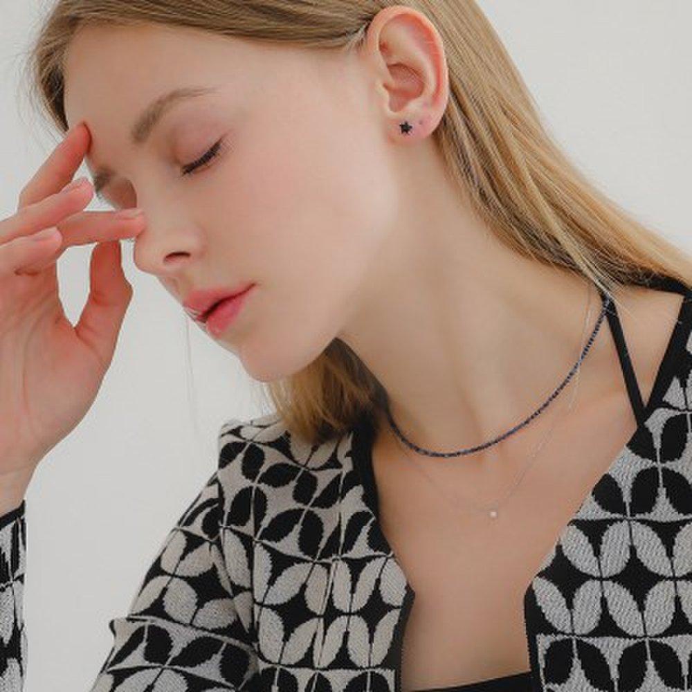 J.Lauren Aurora Opal Petite Gemstone Silver Necklace N01066