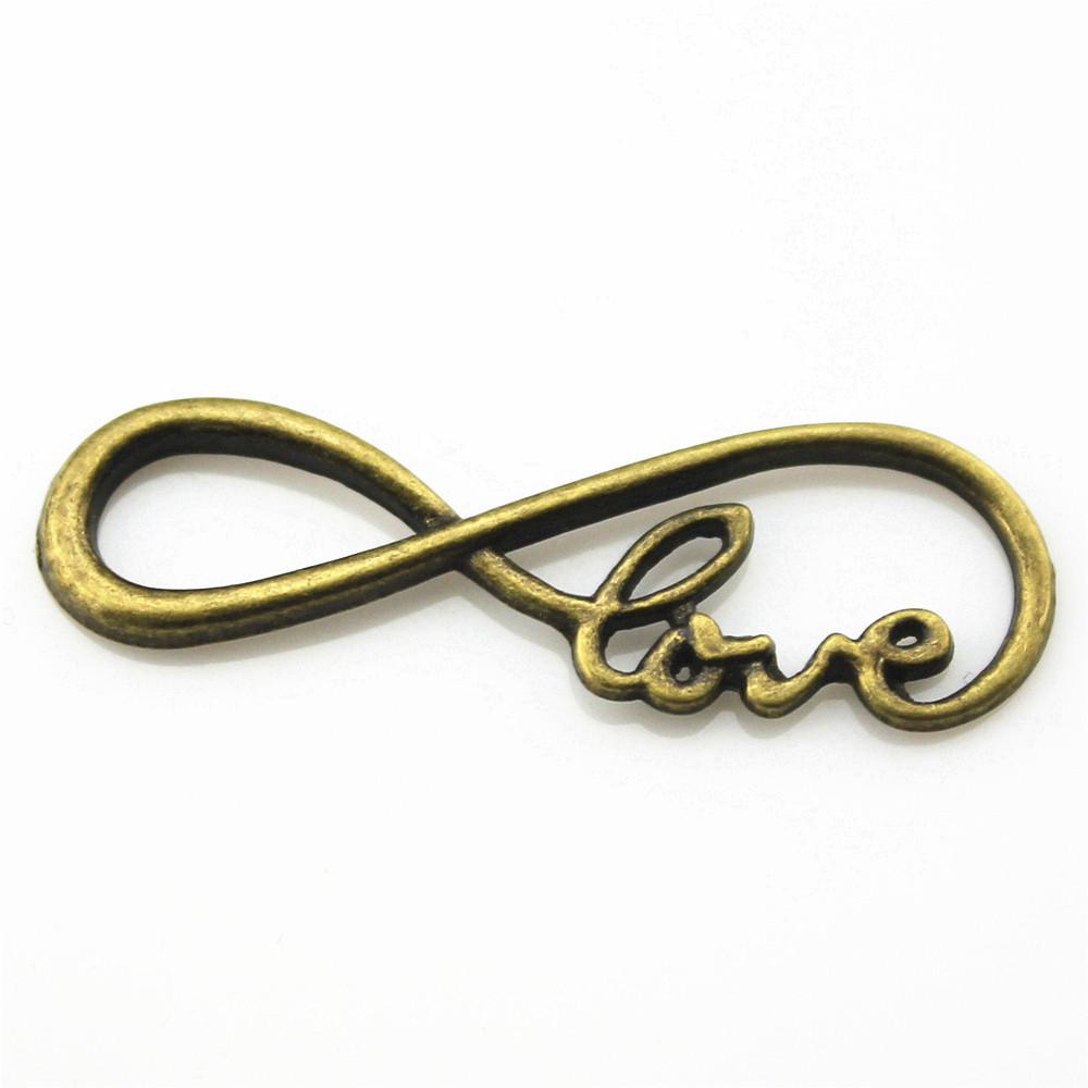 Infinity Connectors Heart Bracelets Charms Lightning Romantic Jewelry Findings