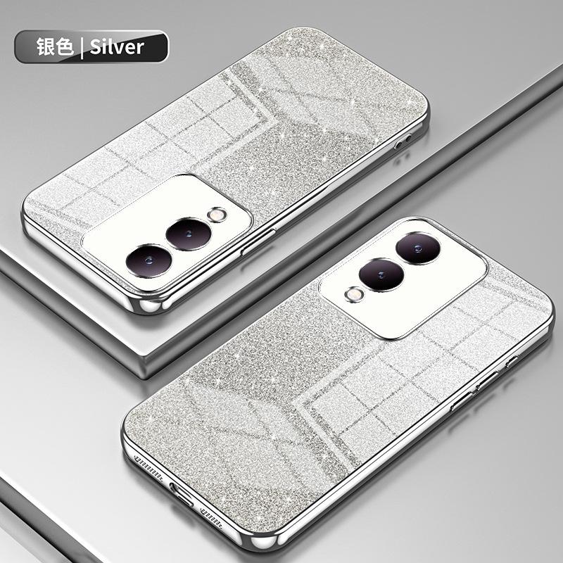 Applicable To VIVO Y200 Electroplated Glitter Mobile Phone Case IQOOZ11Turbo Transparent NEO11 All-inclusive Protective Case