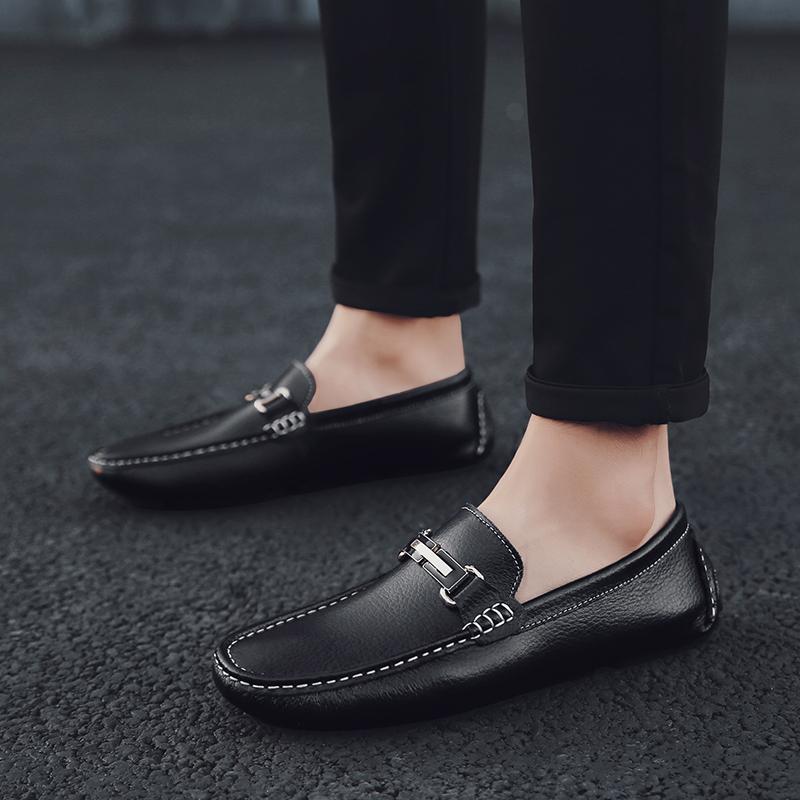 Мода 2024 Модные тенденции Лоферы Мужская обувь Новые Удобные Мужские Балетки Кожа — фото 5