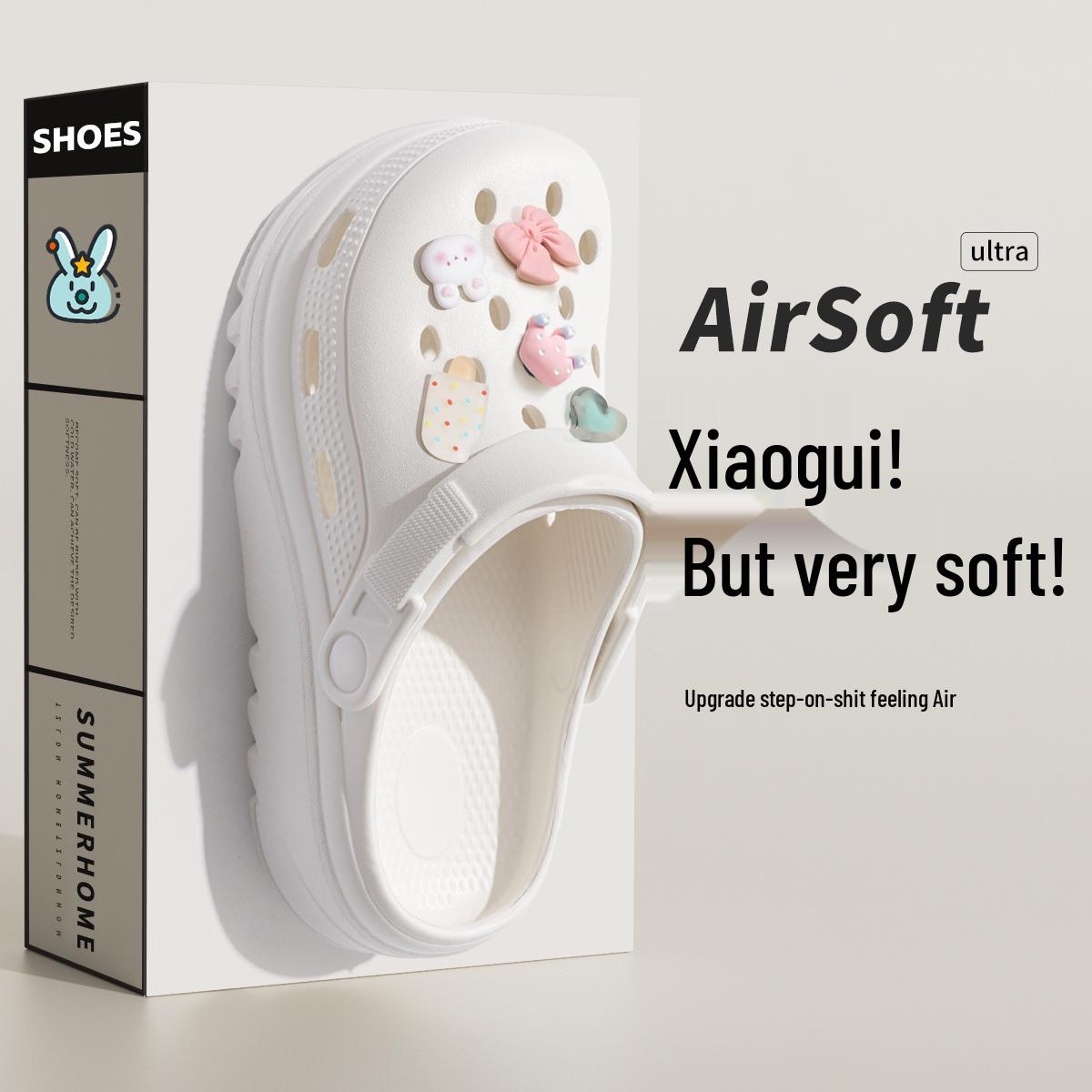 

Женские летние 2025 медицинские сабо - EVA толстая подошва больничные тапочки 36-37