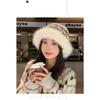 Women S Fair Isle Style Winter Fleece Warm Bucket Hat Casual Outdoor