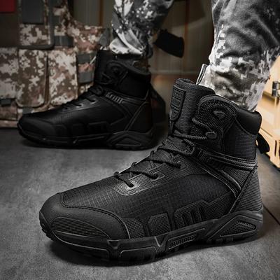 Botas Táticas Respiráveis, Botas de Combate para Treino de Caminhada ao Ar Livre das Forças Especiais, Botas Táticas de Cano Alto