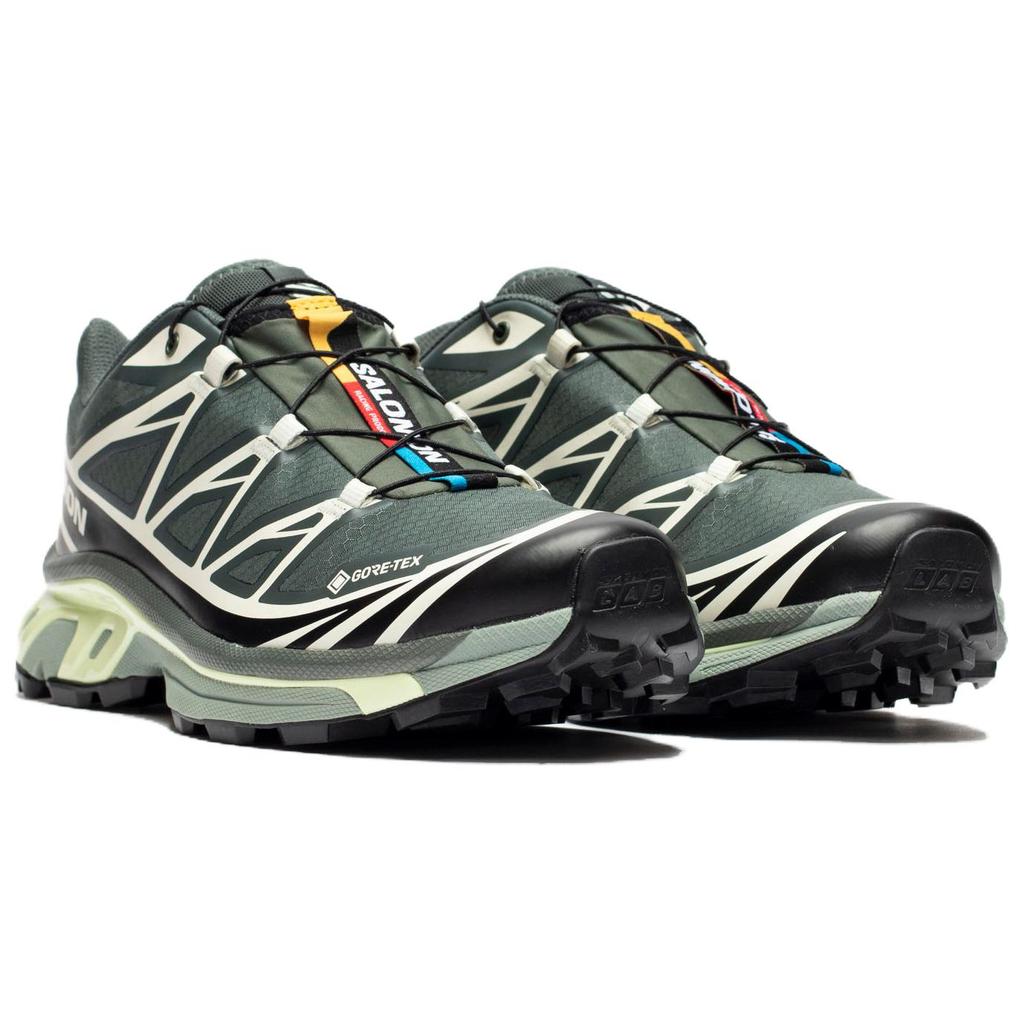 SALOMON XT-6 GORE-TEX Urban Chic Lime Cream Unisex Sneakers Grey Black L47581300