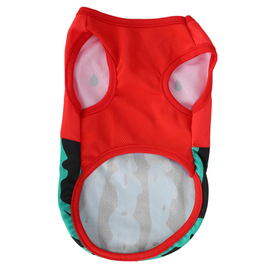 Roupa de Melancia de Verão para Animais de Estimação Colete de Porco Cachorro Não Pegajoso Leve Camiseta Sem Mangas