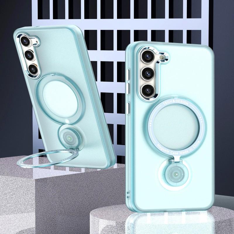Applicable To Samsung S25ultra Invisible Bracket Magnetic Suction Apple S23plus Fulcrum Rotating Bracket Mobile Phone Case S26