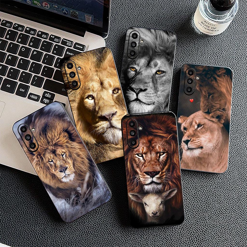 Animal Lion Art Casing Phone Cover for Samsung Galaxy S25 S24 S23 FE Plus Ultra S7 Edge A16 A15 5G s25+ Soft Case