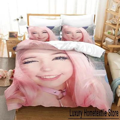 3D Print Belle Delphine Bedding Set Duvet Cover Bed Set Quilt Cover Pillowcase Comforter King Queen Size Boys Adult Bedding Set