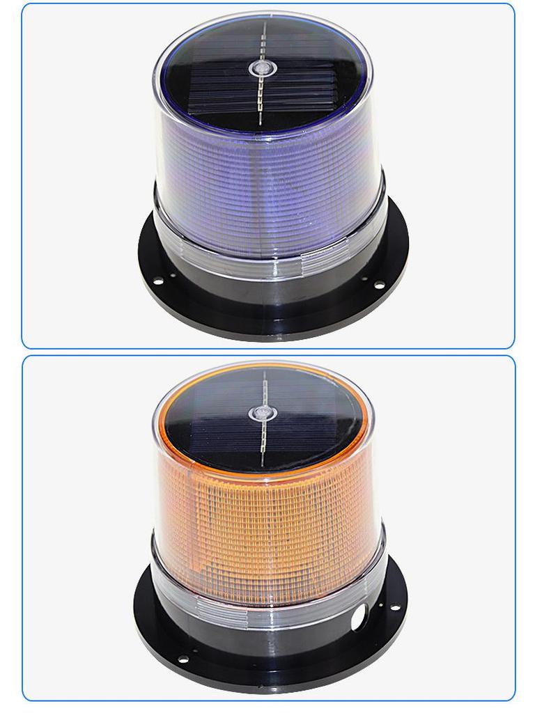 Magnetisches Solarbetriebenes Warnblitzlicht für Kräne, Fahrzeuge und den maritimen Einsatz