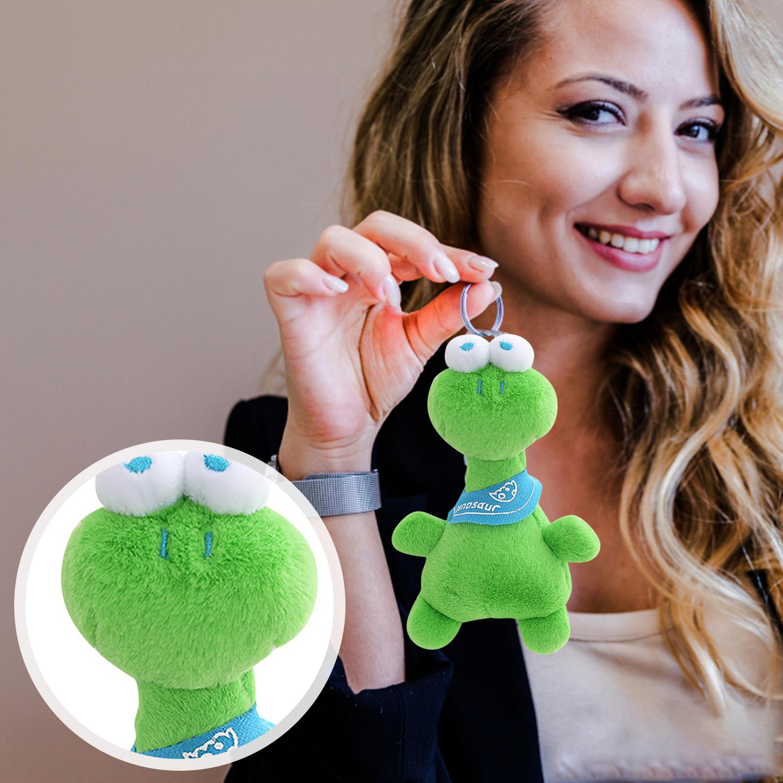 

Плюшевая игрушка кукла динозавр милая кукла брелок кулон девочка подарочный пакет вешалка One Size зелёный