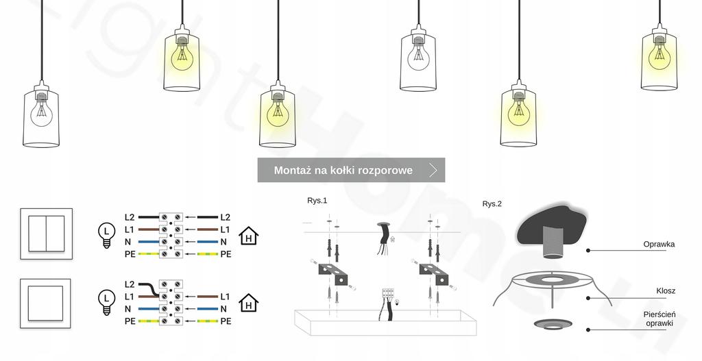 MODERN ELEGANT GLASS HANGING LAMP