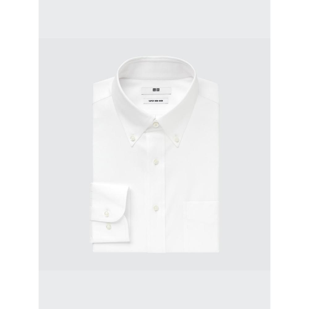 Uniqlo Super Non Iron Shirt  Long Sleeve Button Down Collar 