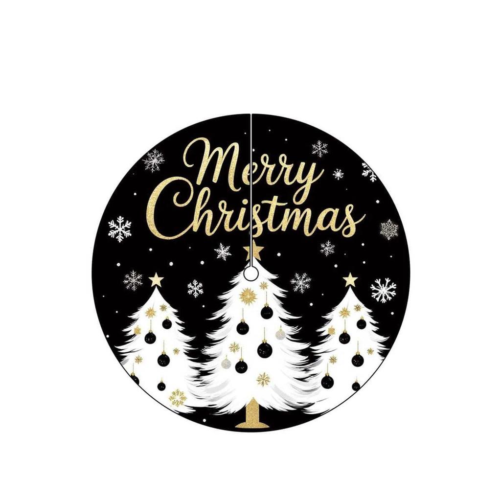 Christmas Carpet Tree Skirt Round Christmas Ornaments Christmas Tree Snowflake Tree Holiday Decorations