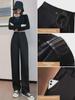 Herbst 2023 Damen High-Waist Wide-Leg Hosen im koreanischen Stil – Modisch, vielseitig und stilvoll.