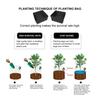 Lurrose Raised Garden Planter Bags, Round Raised Planters, Round Planters, Aerated Fabric Pots, Garden Bed Bags, Heavy Containers
