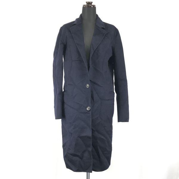 

DAMA Collection Wool Cashmere 10 Percent Long Coat Outerwear Women S 7AR Navy