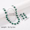 Water Diamond Claw Chain Earring and Necklace Set , Rhinestone Jewelry for Wedding Birthday Party Gift
