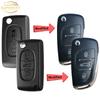 SUPERKEY Modifizierte Fernbedienung Auto Schlüsselhülle Klapphülle für C2 C3 C4 C5 Berlingo für Peugeot 207 307 308 407 607 HU83 VA2