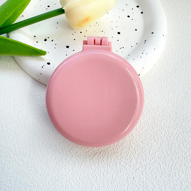 Massage-Klappspiegelkamm, Schminkspiegel, kleiner Kamm, Taschenspiegel, tragbarer Kamm, Luftkissenkamm für Mädchen, Massage-Ballonkamm