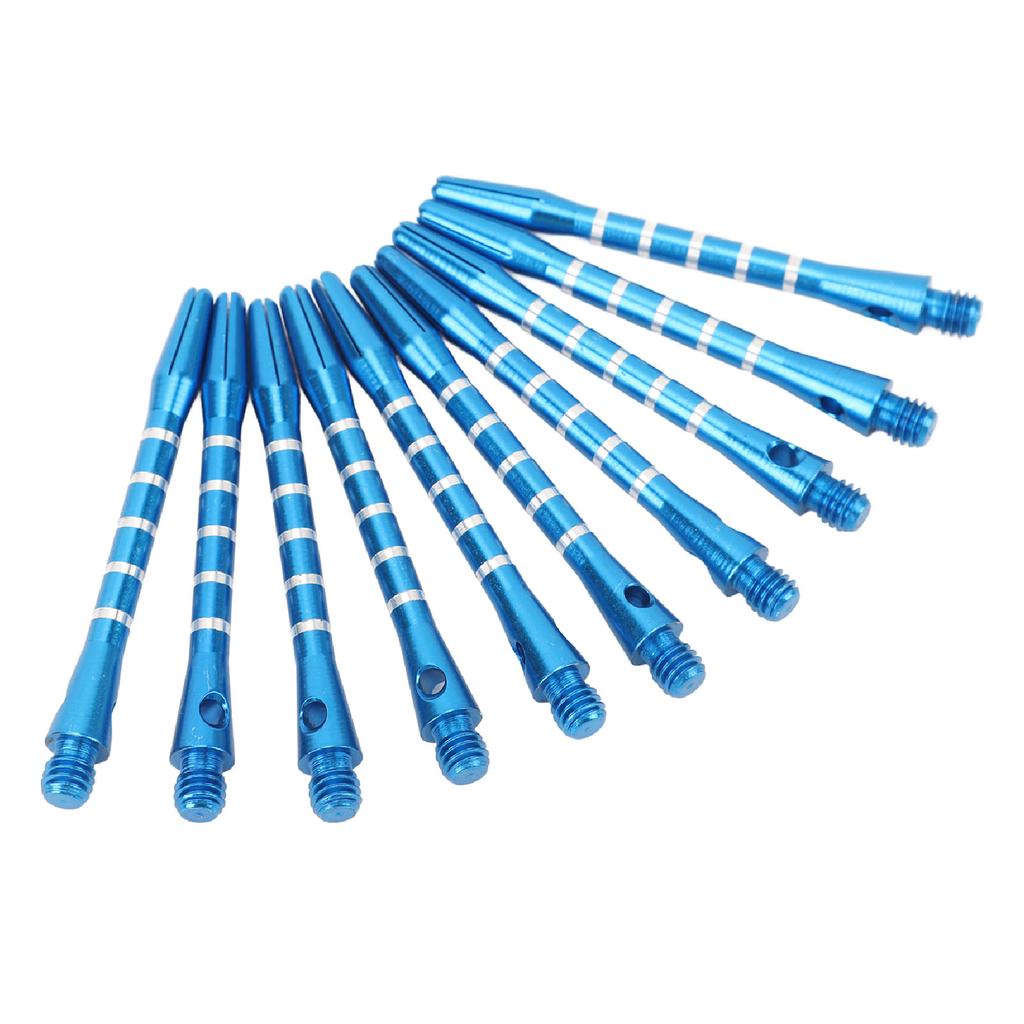 10pcs Dart Shafts Aluminum Alloy Replacement Thread Dart Stems with Locking Hole for Indoor