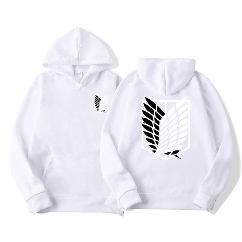 2024 Attack on Titan Wings of Freedom Hoodie - Mikasa & Eren Design, Trendy Spring & Autumn Wear