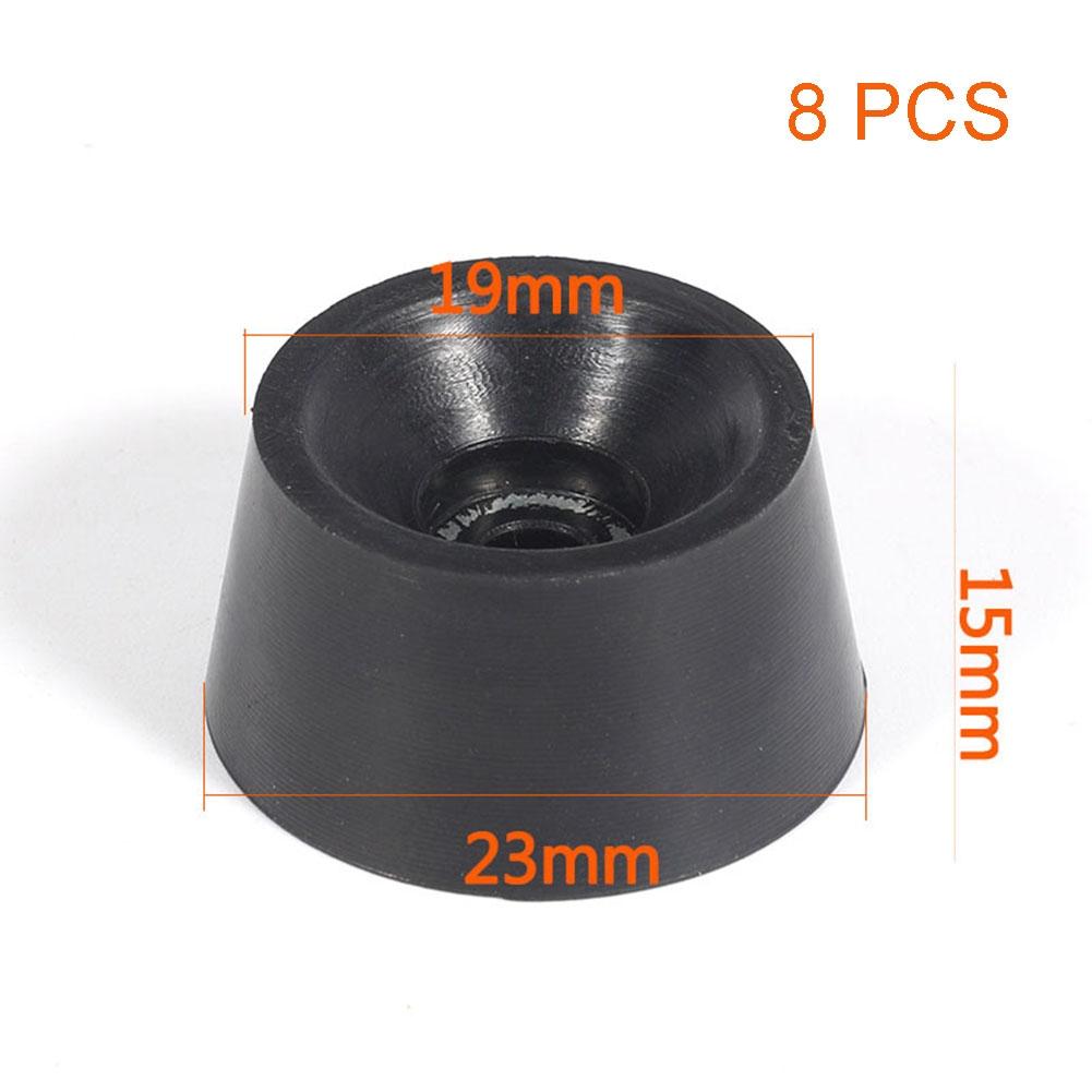 8pcs Speaker Cabinet Rubber Table Conical Full Size