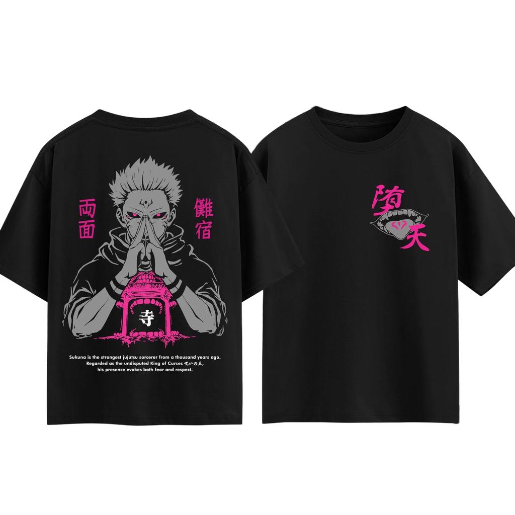Jujutsu Kaisen Ryomen Sukuna T-shirt Men and Women Summer Cotton Y2K Clothing Fashion Anime Fans Short Sleeve Tops Streetwear