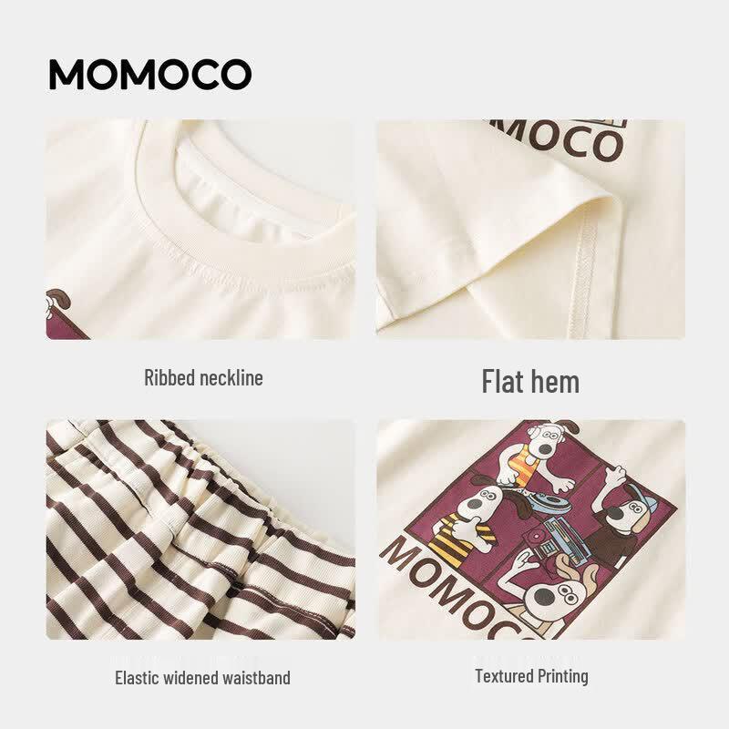 MOMOCO Boys' Summer Striped Vest & Pants Set
