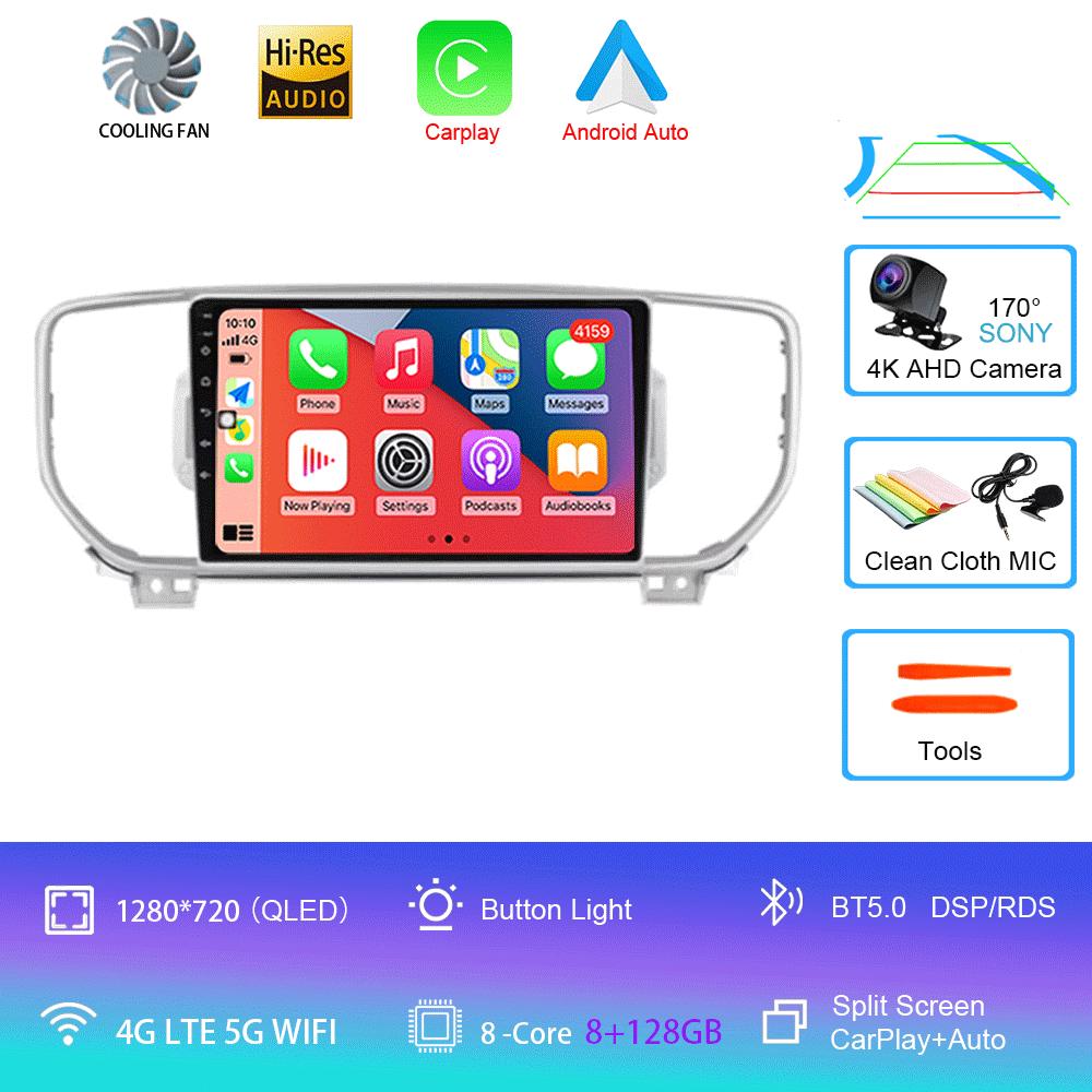 Android 14 Car Radio For Kia Sportage 4 QL 2016 - 2018 Multimedia Video Player Navigation Stereo GPS
