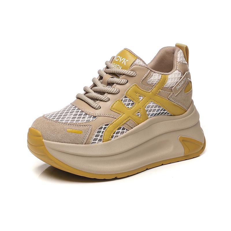 Lightweight platform shoes women s new summer mesh breathable CM height increase women s shoes sports 34