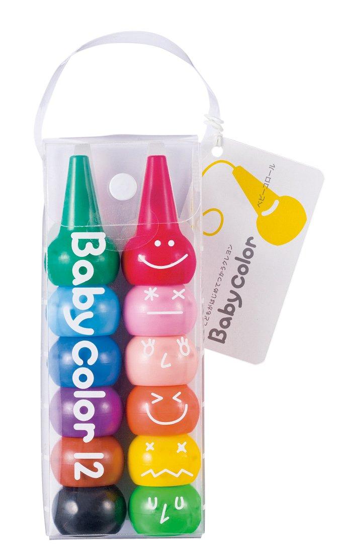 RANGS Japan Kids Design Award Winner Baby Color 12 Colors AP Certified Made in Japan Perfect for Crayons (RANGS) (Harmless) Stain-Resistant,