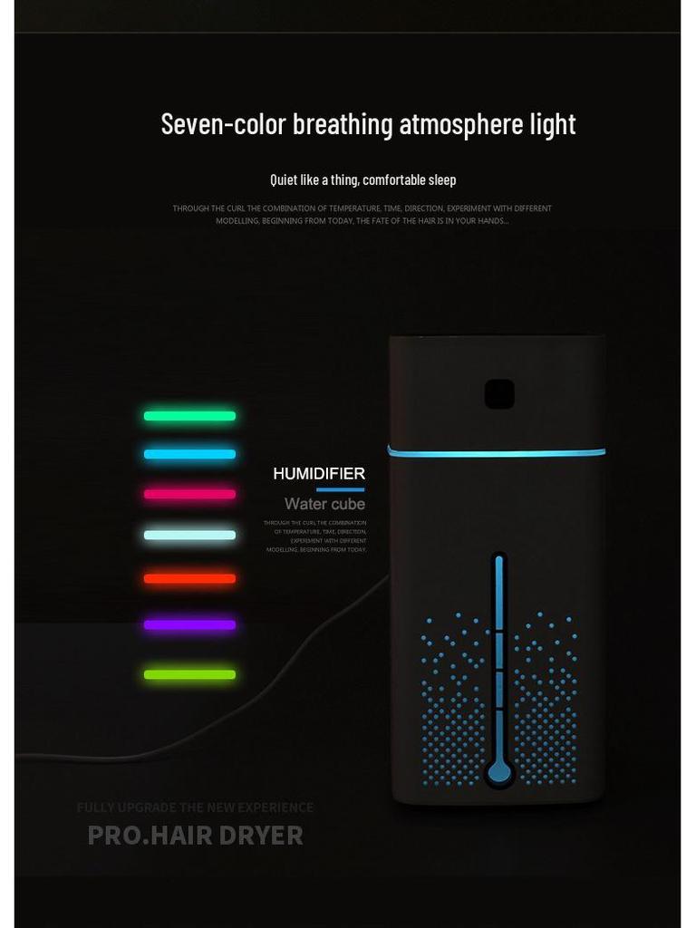 1000ML USB Large Capacity Humidifier for Home or Office