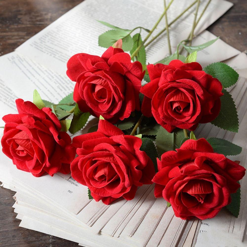 New 8 Colors Simulated Rose DIY Party Decoration Festival Supplies Artificial Flowers Small Rose Home Decor