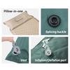 Self Inflating Air Mattress with Head Support Pillow Thick Sponge Sleeping Pad Portable Folding Travel Outdoor Camping Backpacking Lounge Mat