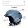 Ski Helmet Integrated Molding Men's and Women's Single and Double Board Indoor and Outdoor Safety Anti-collision Warm Ski Helmet Equipment