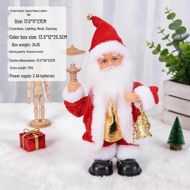 Electric Climbing Ladder Santa Claus Toy for Kids' Christmas Decoration