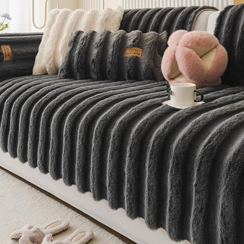 

Подушка для дивана Зимний плюш Простая Современная Утолщенная Подушка для сиденья Теплый Чехол для кожаного дивана Чехол для дивана 90*160cm