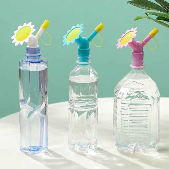 1/3Pcs Water Bottle Sprinkler Cap 2 Modes Adjustable 32-Holes Design Universal Bottle Watering Spout Plant Sprayer Head Accessories