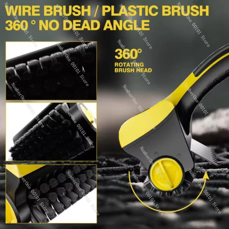 Cordless Electric BBQ Brush,Wireless Grill Cleaning Tool for Outdoor Camping,Barbecue Grill Scrubber,Tile Bathtub Cleaning Brush