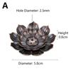 1PC Alloy Stick Holder Incense Burner Retro Lotus Plate Home Decoration Line Incense Ash Catcher