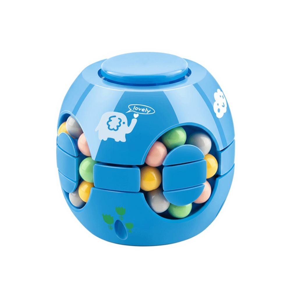 Funny Plastics Magic Bean Cube Spinner Rotating Ball 3D Rotating Ball Finger Gyro Stress Relief