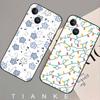 Flowers In Plain Color Phone Case For IPhone 17 Air 16 15 14 13 Pro Max 11 12 Black Silicone Cover