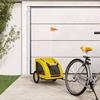 VidaXL Pet Bike Trailer Yellow 93959
