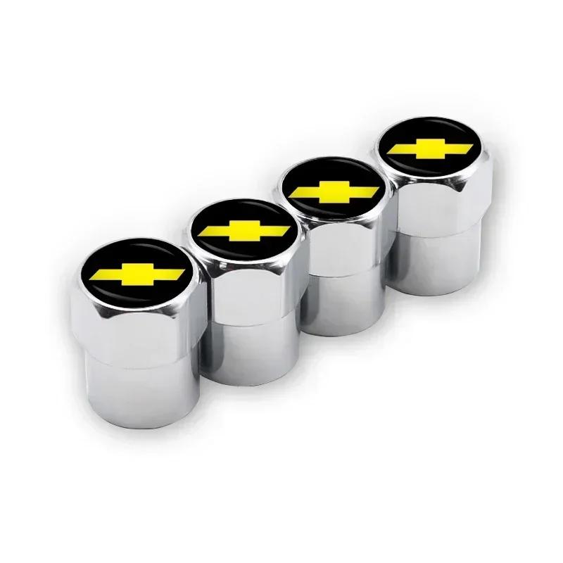 

4Pcs Car Aluminum Metal Wheel Tire Valve Caps Car Accessories For Chevrolet Colorado Cruze Spark Captiva Malibu Trax Aveo Camaro серебряный