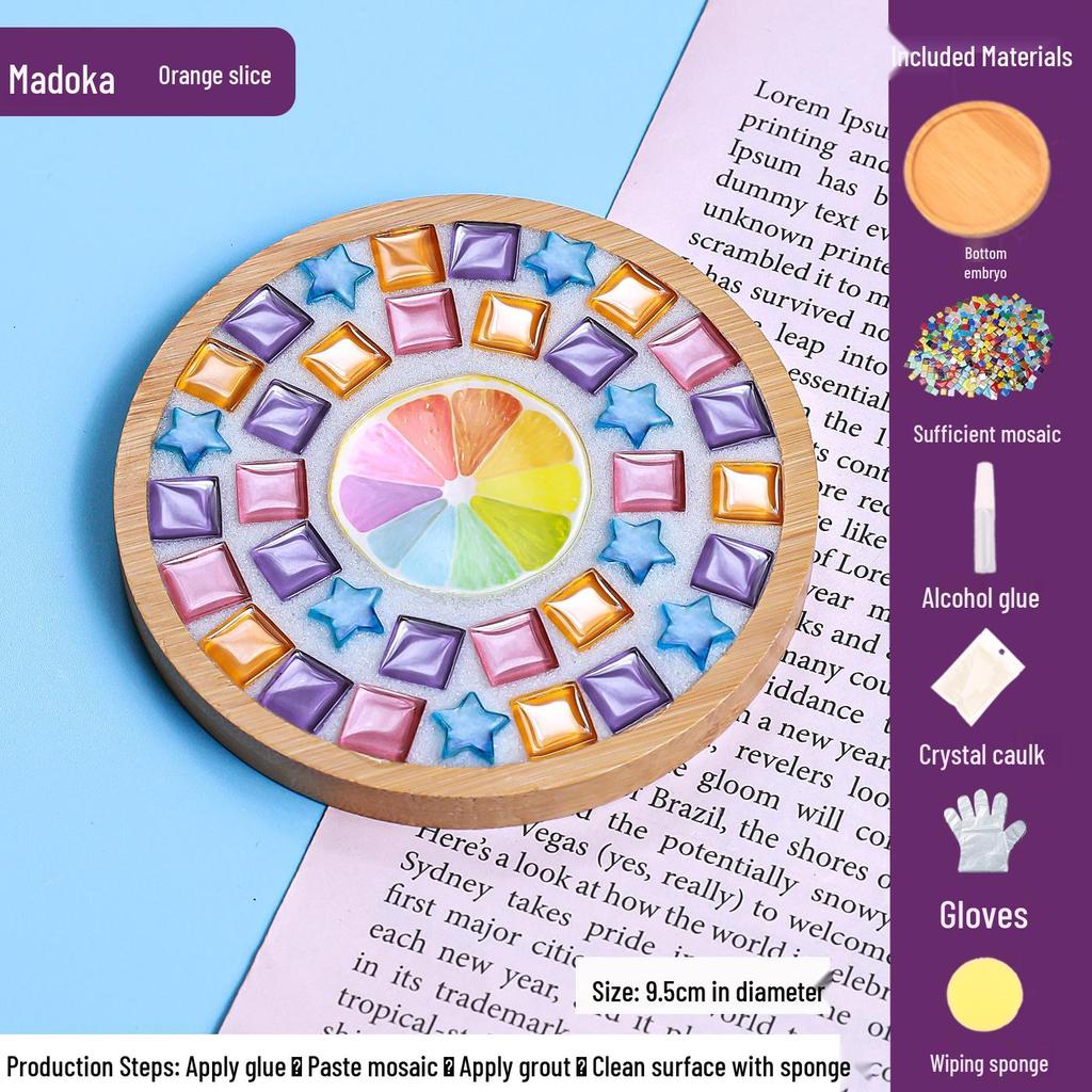 DIY Mosaic Coaster Craft Kit for Kids - Patchwork Creative Art