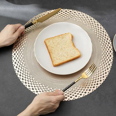 Tovaglietta in PVC stile occidentale, cava, resistente al calore, tavolo da pranzo, cuscino, sottobicchiere, tovaglietta per tovaglia, ristorante dell'hotel