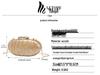 2024 Women's Oval Shell Acrylic Evening Bag with Chain Strap