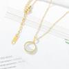 Necklaces Women's Holiday Gift Round Ring Temperament Popular Necklace for Women Charms Fashion Vintage Pendant Jewelry
